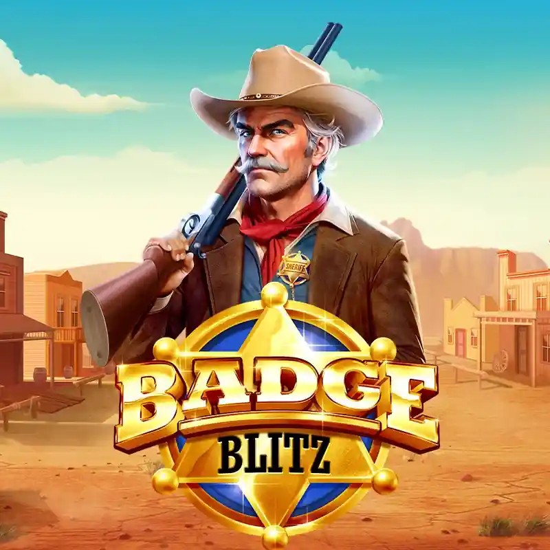 Badge Blitz casino game by Pragmatic Play – featured logo at SlotsGem Casino