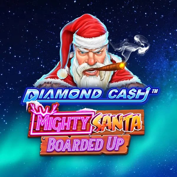 Enjoy Diamond Cash Mighty Santa Boarded Up by Greentube – logo hosted on slotsgems.com.gr