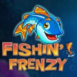 Logo of Fishin Frenzy from Blueprint Gaming at SlotsGem Casino