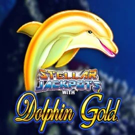 Dolphin Gold with Stellar Jackpots slot logo by Lightning Box Game at SlotsGem CasinoDolphin Gold with Stellar Jackpots
